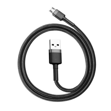 Kabel Micro USB Baseus Cafule 1.5A 2m (szaro-czarny) zdjęcie 4
