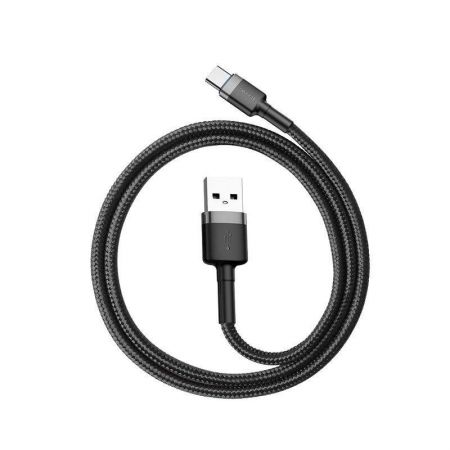 Kabel USB-C Baseus Cafule 3A 0.5m (szaro-czarny) zdjęcie 4