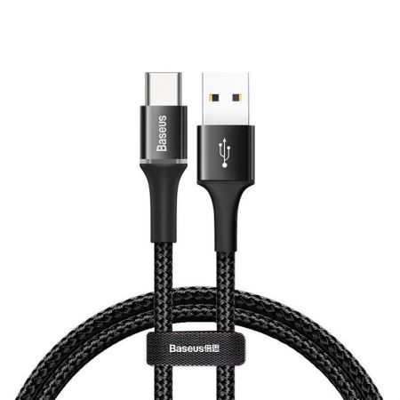 Kabel USB-C z podświetleniem LED Baseus Halo 3A 0,5m (czarny) zdjęcie 2