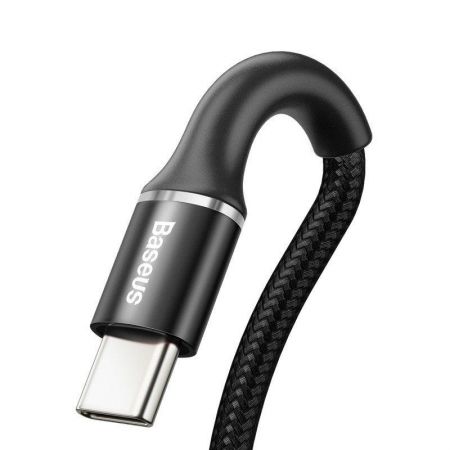 Kabel USB-C z podświetleniem LED Baseus Halo 3A 0,5m (czarny) zdjęcie 4