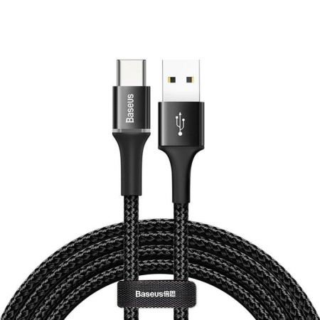 Kabel USB-C z podświetleniem LED Baseus Halo 2A 2m (czarny) zdjęcie 4