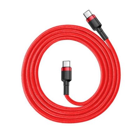 Kabel USB-C PD Baseus Cafule PD 2.0 QC 3.0 60W 1m (czerwony) zdjęcie 2