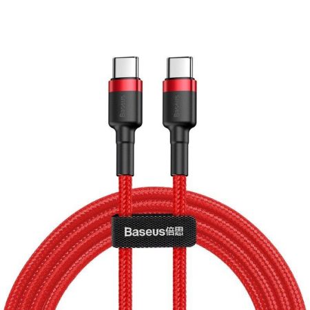 Kabel USB-C PD Baseus Cafule PD 2.0 QC 3.0 60W 1m (czerwony)