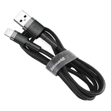Kabel Lightning USB Baseus Cafule 2A 3m (szaro-czarny) zdjęcie 2