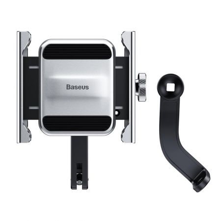 Uchwyt do telefonu Baseus Knight do motocyklu / roweru / hulajnogi / skutera (srebrny) zdjęcie 4