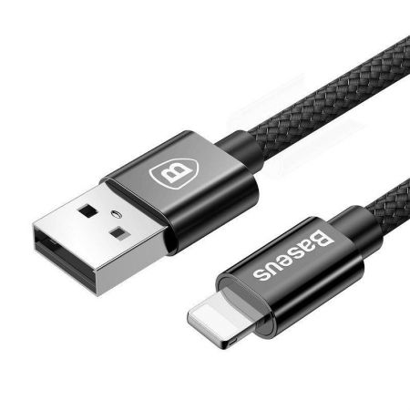 Ładowarka samochodowa + kabel Lightning Baseus Small Screw 2xUSB 3.4A (czarna) zdjęcie 3