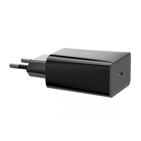 Ładowarka sieciowa USB-C PD Baseus Mini, Power Delivery 18W (czarna) zdjęcie 4