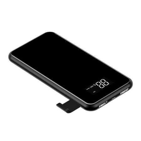 Powerbank z ładowarką indukcyjną Qi Baseus 8000mAh (czarny) zdjęcie 3