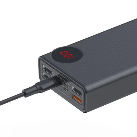 Powerbank 30000mAh z wyświetlaczem Baseus Mulight 2x USB, QC 3.0, PD (czarny) zdjęcie 3