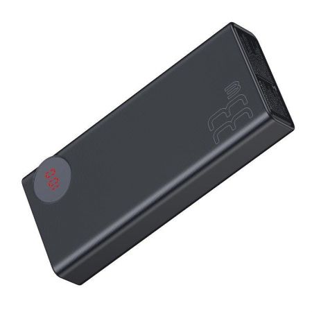 Powerbank 30000mAh z wyświetlaczem Baseus Mulight 2x USB, QC 3.0, PD (czarny) zdjęcie 4