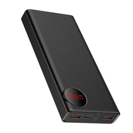 Powerbank 20000mAh z wyświetlaczem Baseus Mulight 2x USB, QC 3.0, PD, 45W (czarny) zdjęcie 2
