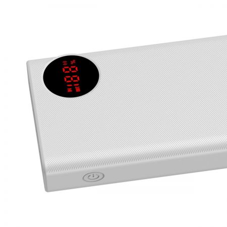 Powerbank 20000mAh z wyświetlaczem Baseus Mulight 2x USB, QC 3.0, PD, 45W (biały) zdjęcie 4