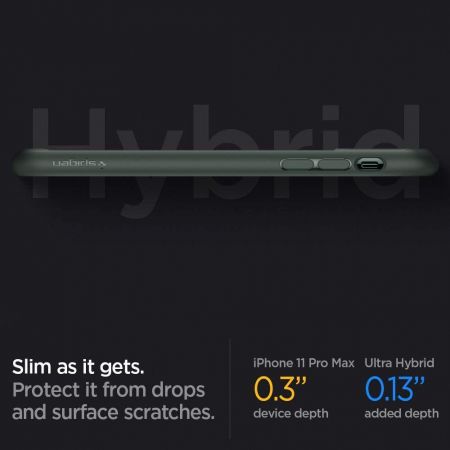 SPIGEN ULTRA hybrid IPHONE 11 PRO MIDNIGHT GREEN zdjęcie 3