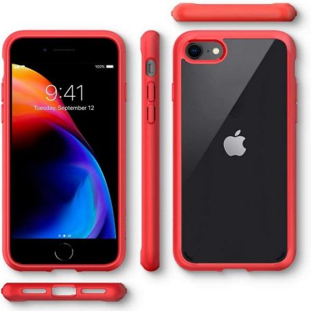 SPIGEN ULTRA hybrid IPHONE 7/8/SE 2020 RED zdjęcie 2