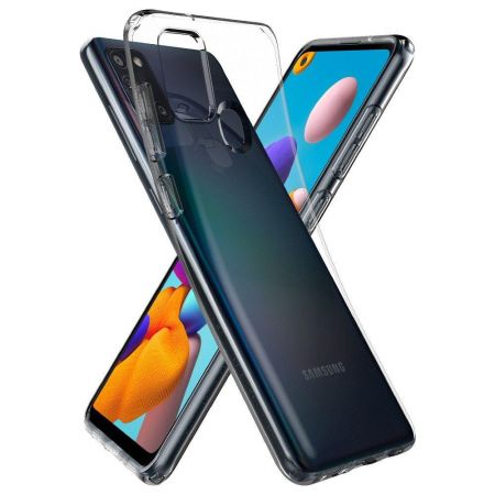 SPIGEN Liquid crystal GALAXY A21S crystal CLEAR zdjęcie 2