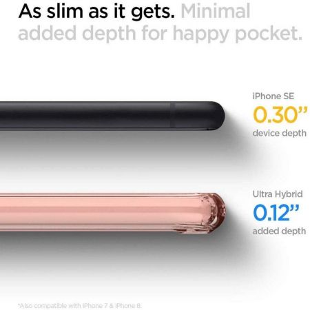 SPIGEN ULTRA hybrid IPHONE 7/8/SE 2020 ROSE crystal zdjęcie 3