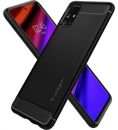 SPIGEN Rugged Armor GALAXY M31S MATTE BLACK zdjęcie 2