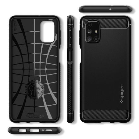 SPIGEN Rugged Armor GALAXY M31S MATTE BLACK zdjęcie 4