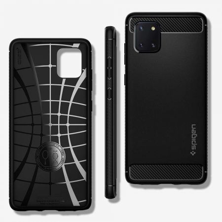 SPIGEN Rugged Armor GALAXY NOTE 10 LITE MATTE BLACK zdjęcie 2