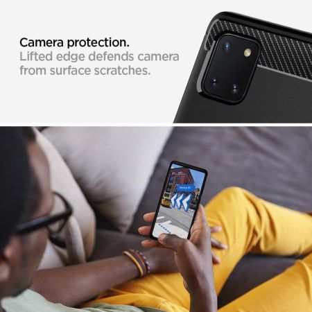 SPIGEN Rugged Armor GALAXY NOTE 10 LITE MATTE BLACK zdjęcie 3
