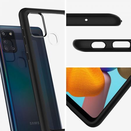 SPIGEN ULTRA hybrid GALAXY A21S MATTE BLACK zdjęcie 3