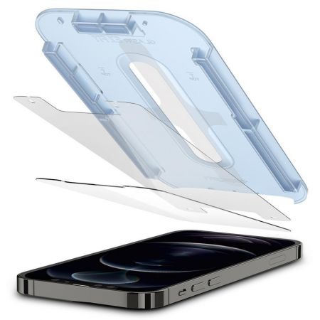 Szkło hartowane SPIGEN GLAS.TR EZ FIT 2-PACK IPHONE 12/12 PRO zdjęcie 2