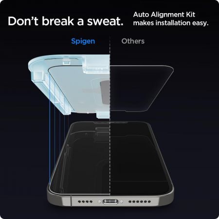 Szkło hartowane SPIGEN GLAS.TR EZ FIT 2-PACK IPHONE 12/12 PRO zdjęcie 4