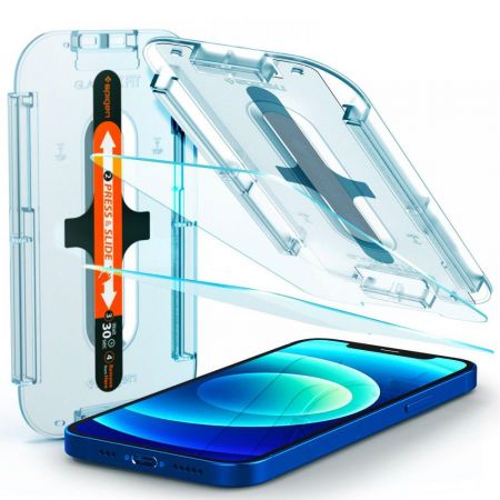 Szkło hartowane SPIGEN GLAS.TR EZ FIT 2-PACK IPHONE 12/12 PRO