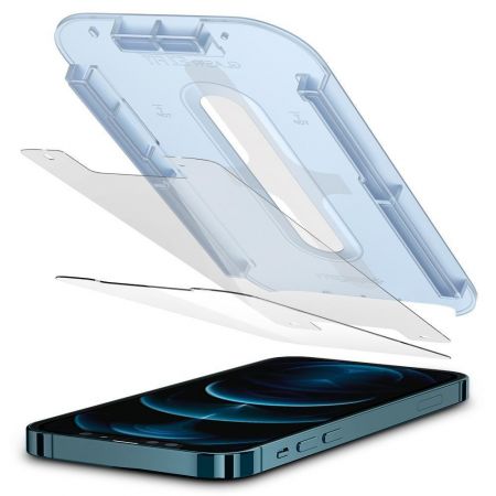 Szkło hartowane SPIGEN GLAS.TR EZ FIT 2-PACK IPHONE 12 PRO MAX zdjęcie 2