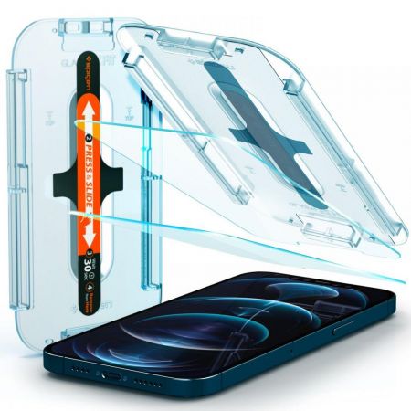 Szkło hartowane SPIGEN GLAS.TR EZ FIT 2-PACK IPHONE 12 PRO MAX