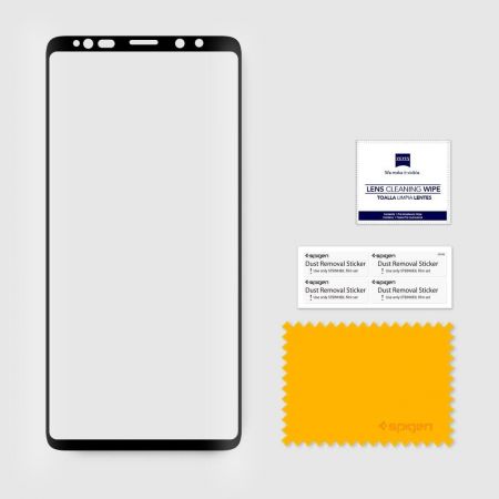 Szkło hartowane SPIGEN GLAS.TR CASE FRIENDLY GALAXY NOTE 9 BLACK zdjęcie 3