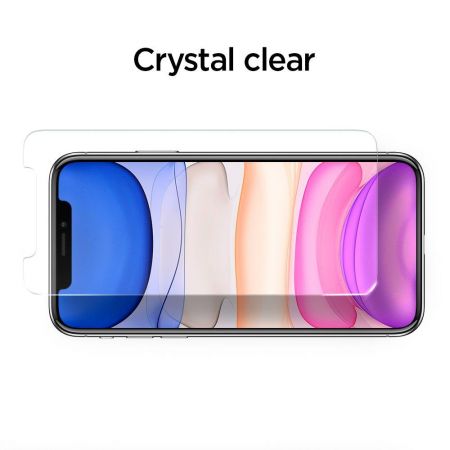 Szkło hartowane SPIGEN ALM GLASS FC IPHONE 11 BLACK zdjęcie 3