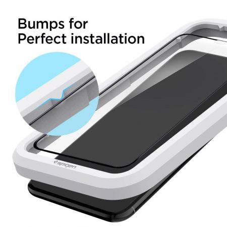 Szkło hartowane SPIGEN ALM GLASS FC IPHONE 11 BLACK zdjęcie 4