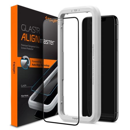 Szkło hartowane SPIGEN ALM GLASS FC IPHONE 11 BLACK