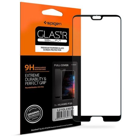 Szkło hartowane SPIGEN GLASS FC HUAWEI P20 PRO BLACK