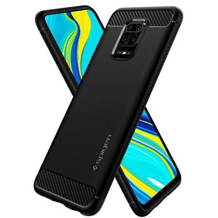 SPIGEN Rugged Armor XIAOMI REDMI NOTE 9S/9 PRO/9 PRO MAX MATTE BLACK zdjęcie 2