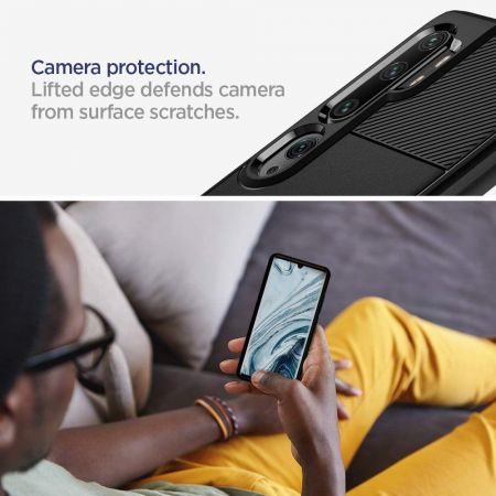 SPIGEN Rugged Armor XIAOMI MI NOTE 10/10 PRO MATTE BLACK zdjęcie 3