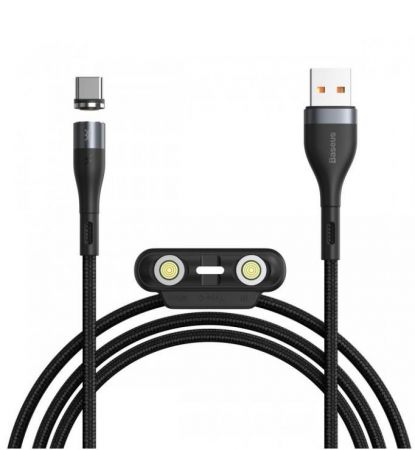 Kabel USB Baseus Fast 4w1 USB do USB-C / Lightning / Micro 5A 1m (szary + czarny)