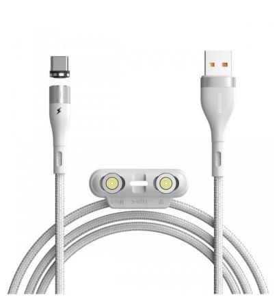 Kabel USB Baseus Fast 4w1 USB do USB-C / Lightning / Micro 5A 1m (biały)