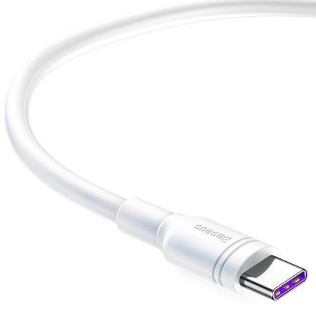 Kabel USB-C Baseus Double Ring do Huawei SuperCharge 5A 1m zdjęcie 2