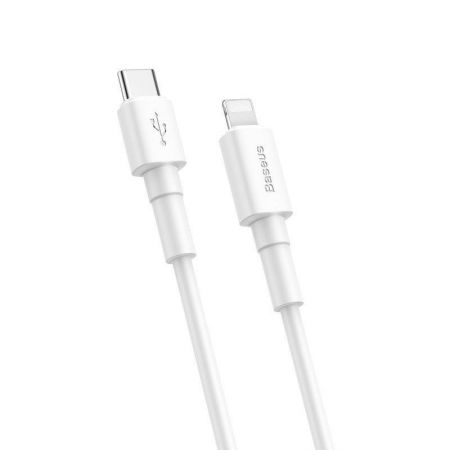 Kabel USB-C do Lightning PD Baseus Mini, 18W, 1m (biały) zdjęcie 3
