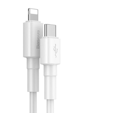Kabel USB-C do Lightning PD Baseus Mini, 18W, 1m (biały) zdjęcie 4