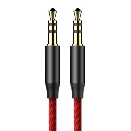 Kabel audio mini jack 3,5mm AUX Baseus Yiven 1,5m (czerwony) zdjęcie 2