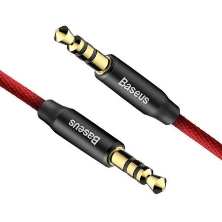 Kabel audio mini jack 3,5mm AUX Baseus Yiven 1,5m (czerwony) zdjęcie 4