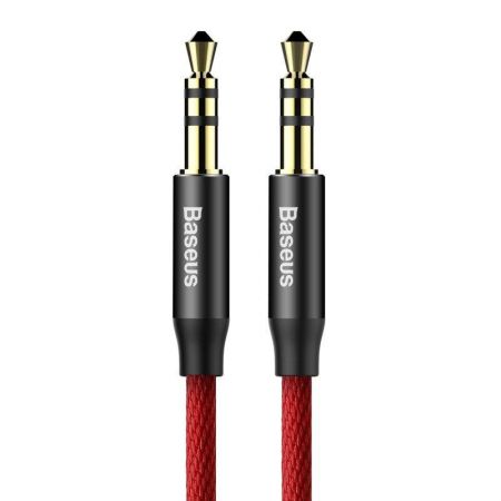 Kabel audio mini jack 3,5mm AUX Baseus Yiven 1m (czerwony)