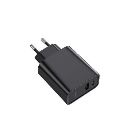 Szybka ładowarka sieciowa Baseus PD + QC 3.0 30W (czarna) zdjęcie 3