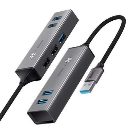 Adapter HUB Baseus USB na 3x USB 3.0 + 2x USB 2.0 zdjęcie 2