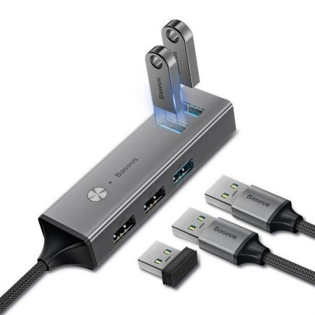 Adapter HUB Baseus USB na 3x USB 3.0 + 2x USB 2.0