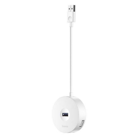 Hub 4w1 USB do USB 3.0 + 3x USB 2.0 Baseus 15cm (biały) zdjęcie 4
