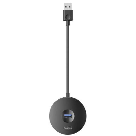 Hub 4w1 USB do USB 3.0 + 3x USB 2.0 Baseus 15cm (czarny) zdjęcie 2